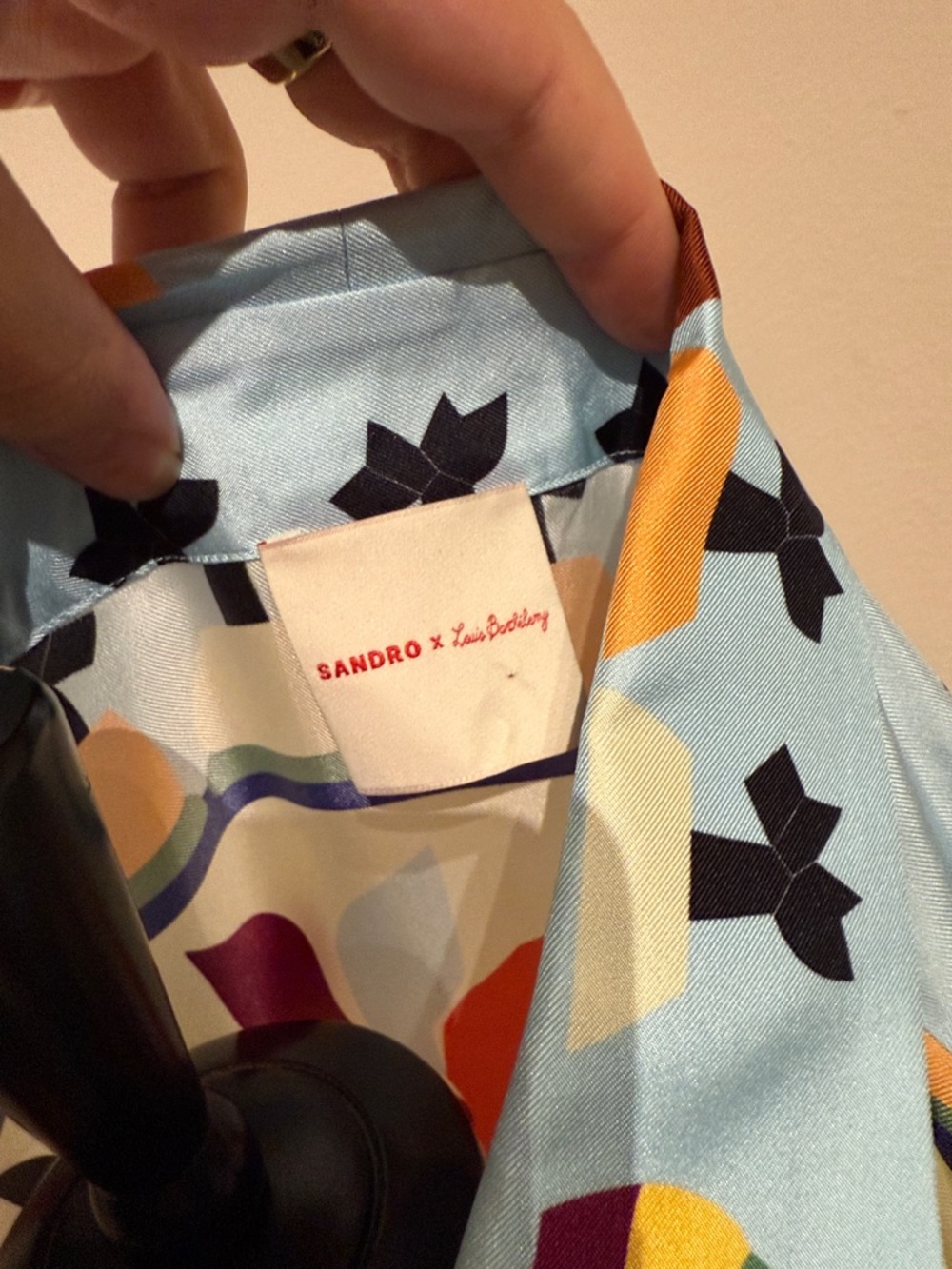 Sandro x Louis Barthélemy Silk Graphic Shirt - Picture 9 of 12